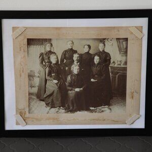 Professionally Framed Victorian Photograph from the 1880s.